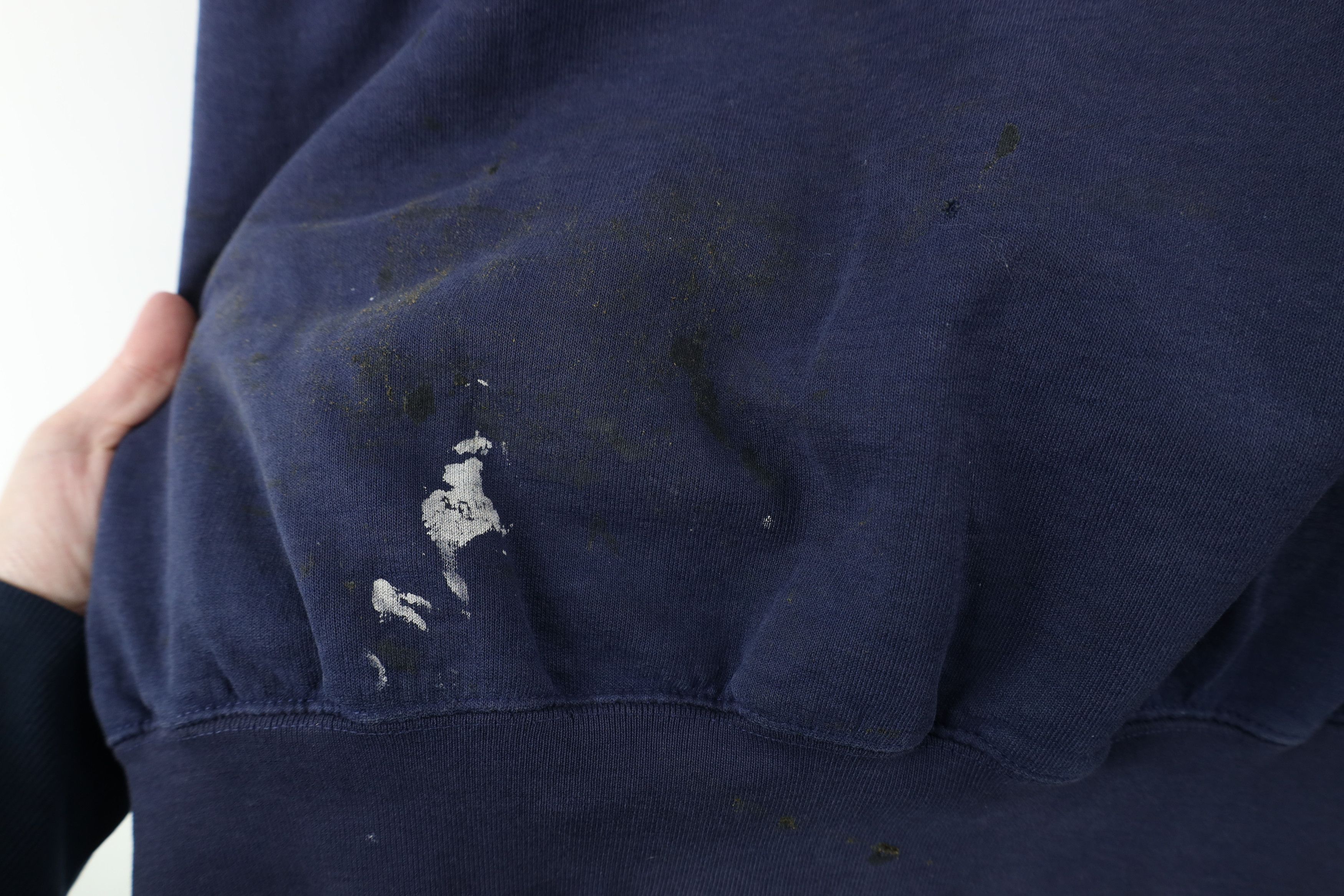 Carhartt × Vintage Vintage 90s Carhartt Spell Out Crewneck Sweatshirt Navy Blue Size US XXL / EU 58 / 5 - 9 Thumbnail