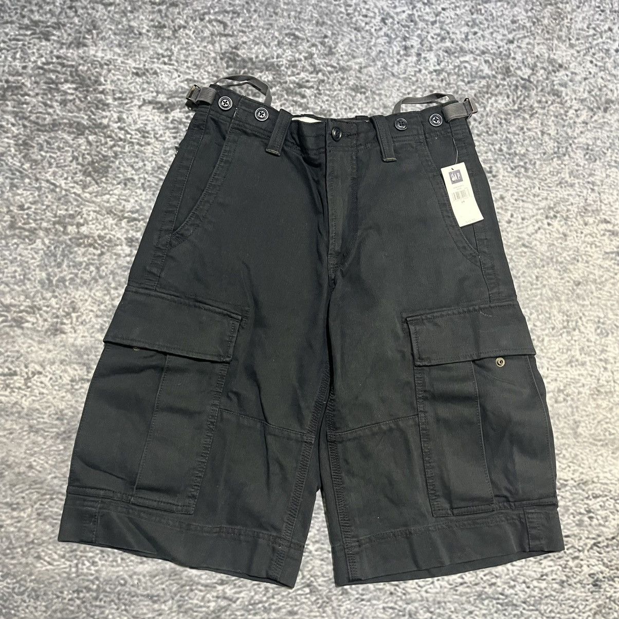 Gap VINTAGE Y2K GAP UTILITY GRUNGE SKATER BAGGY CARGO SHORTS Size US 28 / EU 44 - 5 Thumbnail