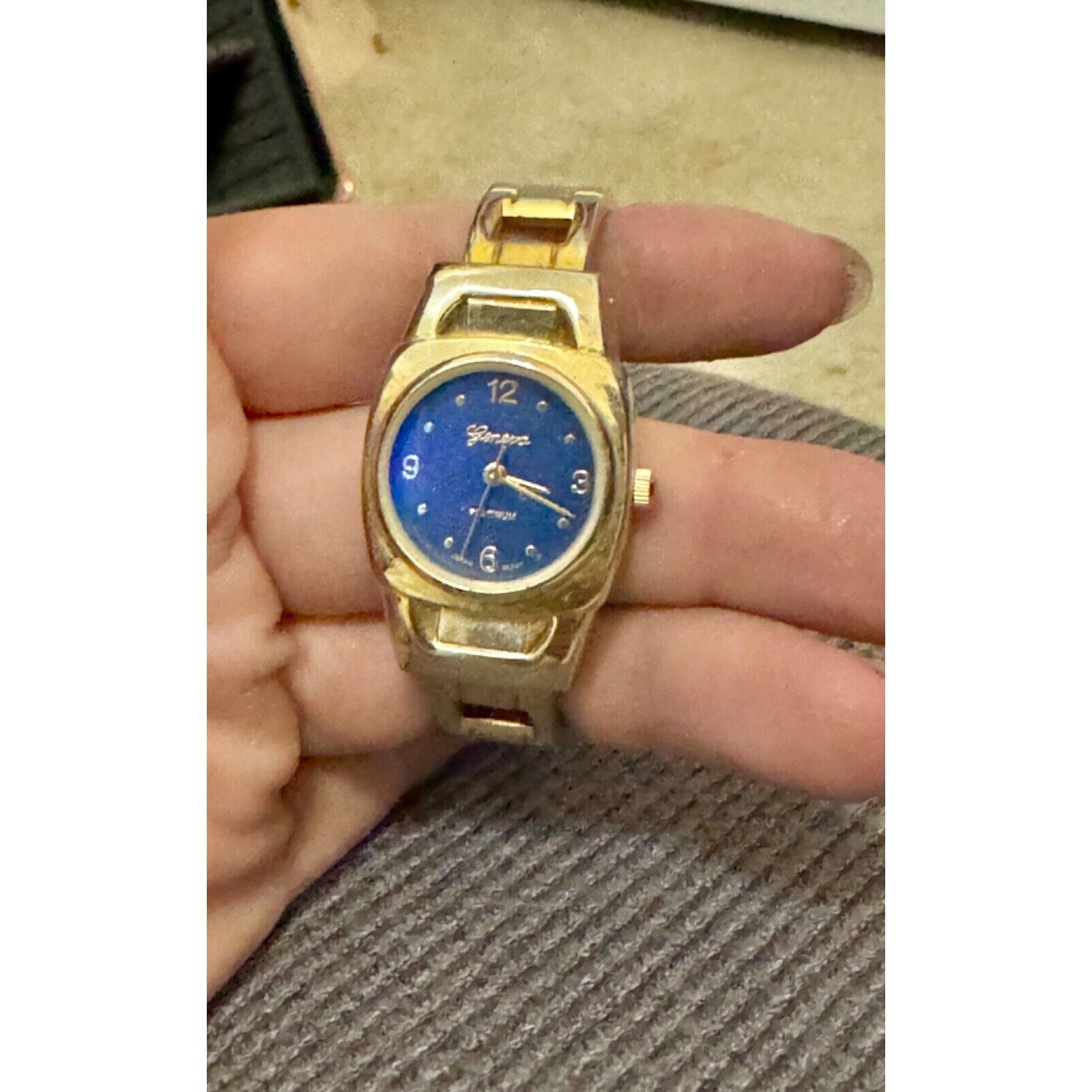 Geneva Geneva Platinum Cuff Watch #7079 Stainless Steel Japan Movt. Size ONE SIZE - 1 Thumbnail