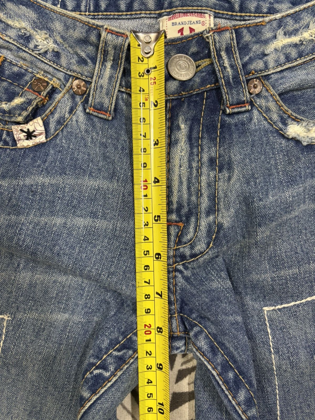 True Religion Vintage True Religion Woodstock Floral Patched Flare Jeans Size US 29 - 16 Thumbnail