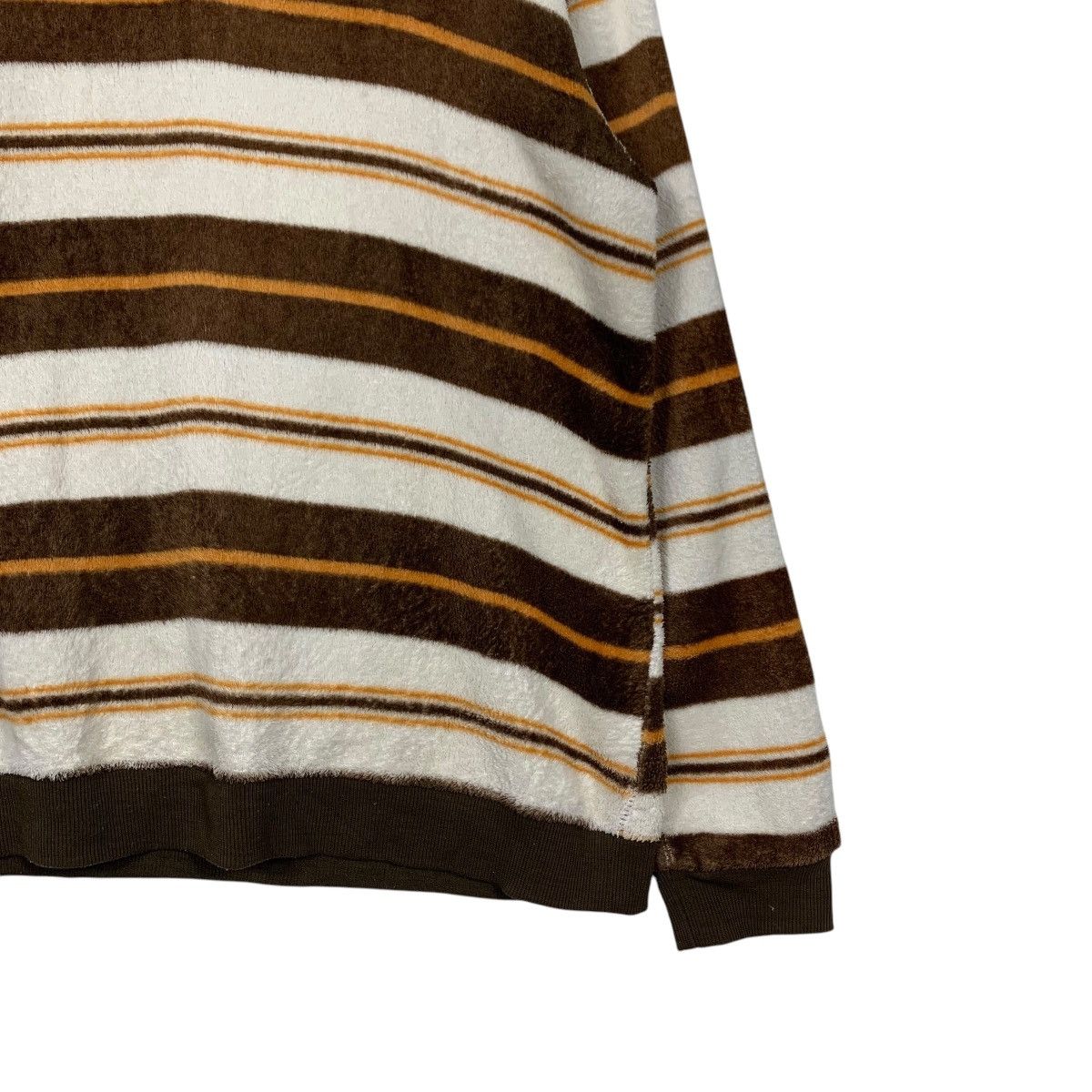 Hang Ten HANG TEN Small Logo Striped Fleece Sweatshirts #2272-C100 Size US L / EU 52-54 / 3 - 6 Thumbnail