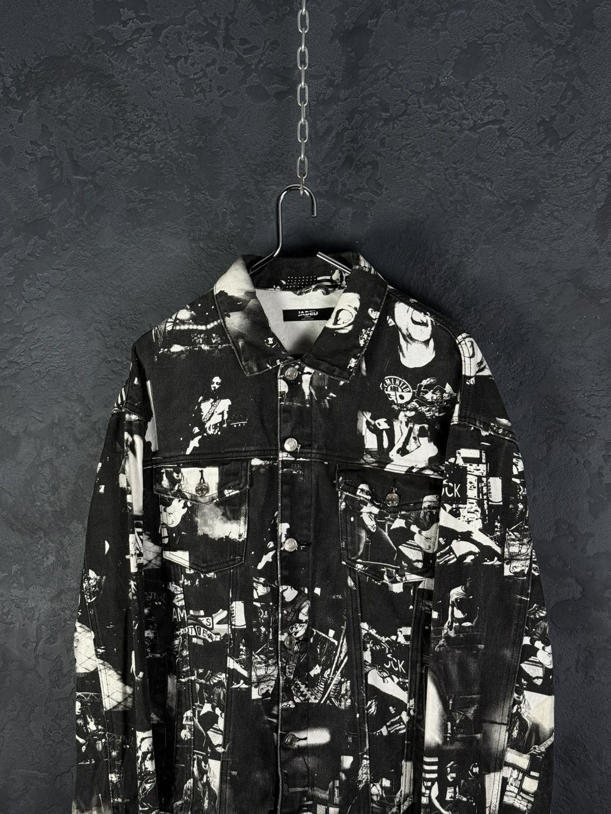 Jaded London Jaded London All Art Rock Band Jacket Denim Men’s Size S Size US S / EU 44-46 / 1 - 8 Thumbnail