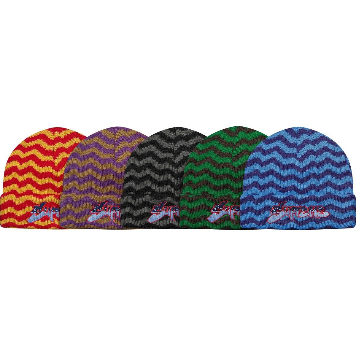 Supreme Supreme Zig Zag Stripe Beanie Size ONE SIZE - 3 Thumbnail