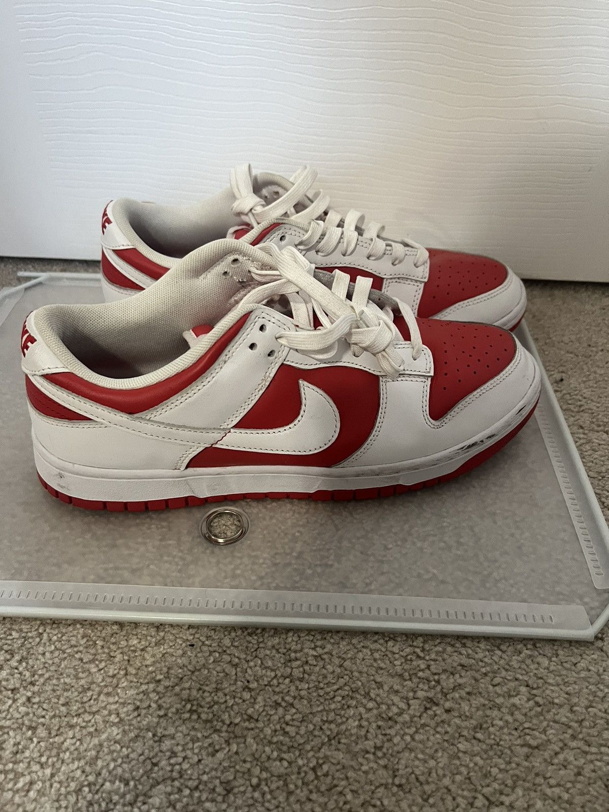 Nike × Other championship red dunks Size US 9.5 / EU 42-43 - 2 Thumbnail