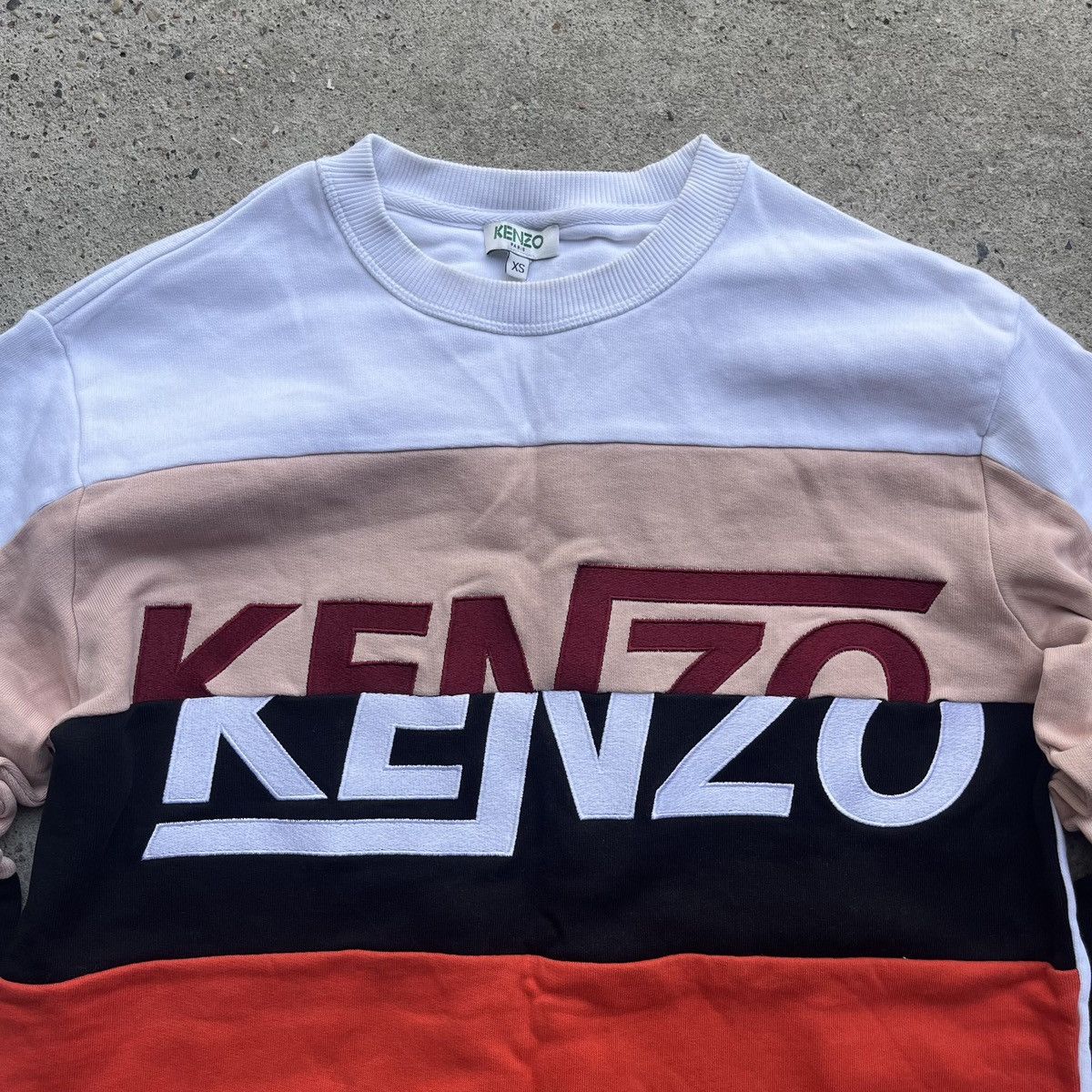 Kenzo KENZO Paris Sweatshirt Big Logo Embroidered Crewneck Y2K Size US XS / EU 42 / 0 - 2 Thumbnail