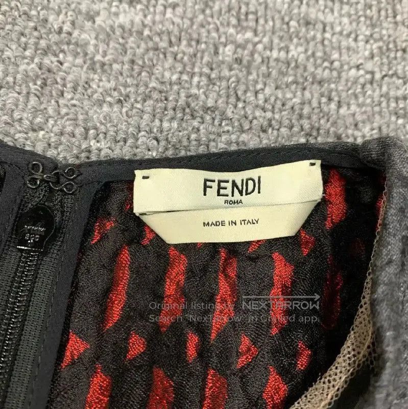 Fendi Fendi Black Cotton Women's Dress Size S . Size S / US 4 / IT 40 - 8 Thumbnail