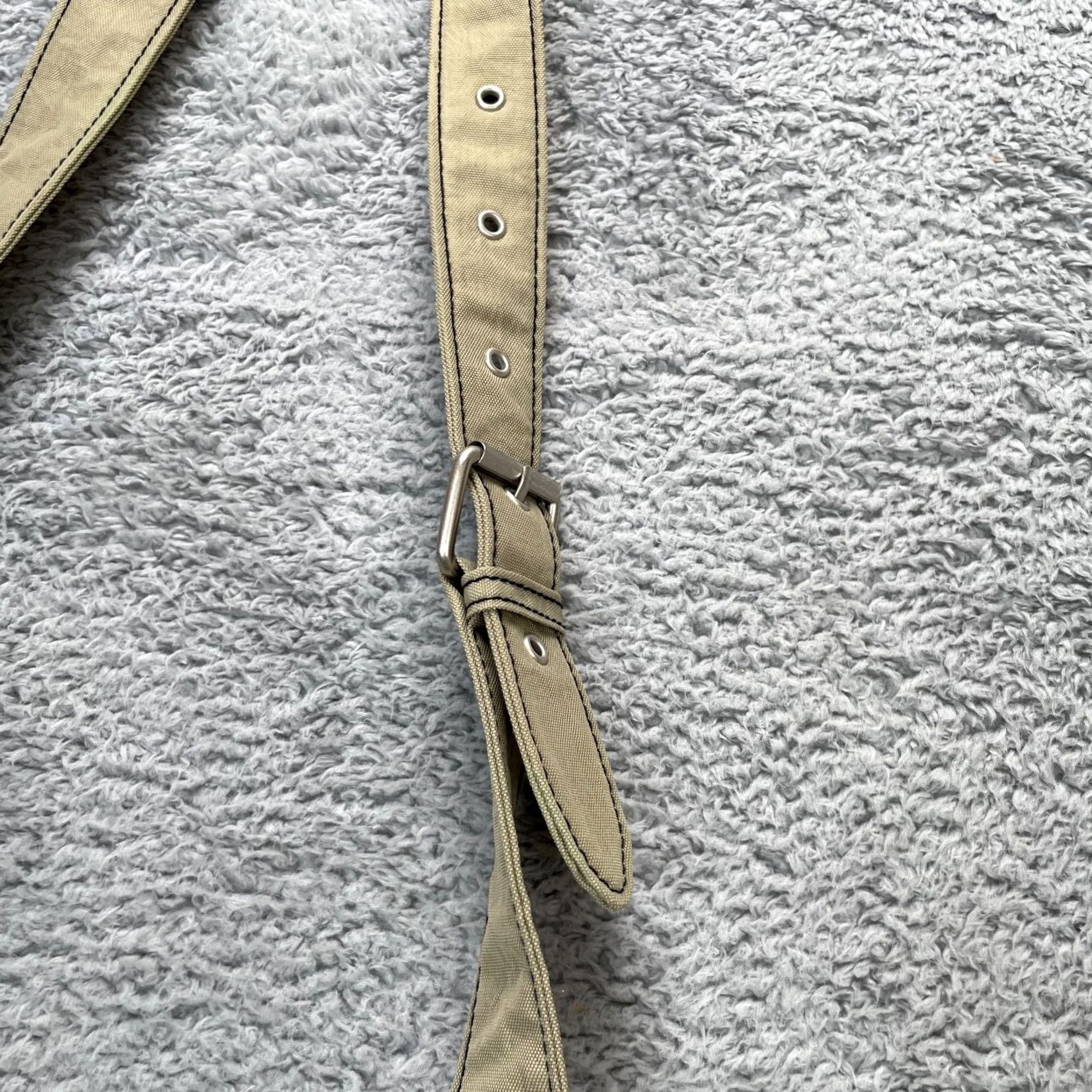 Vintage VINTAGE Baggallini Bag Crossbody Womens Beige Handbag Pockets Adjustable Straps Bag Width 11 in Square Zip Canvas Leather? Size ONE SIZE - 6 Thumbnail