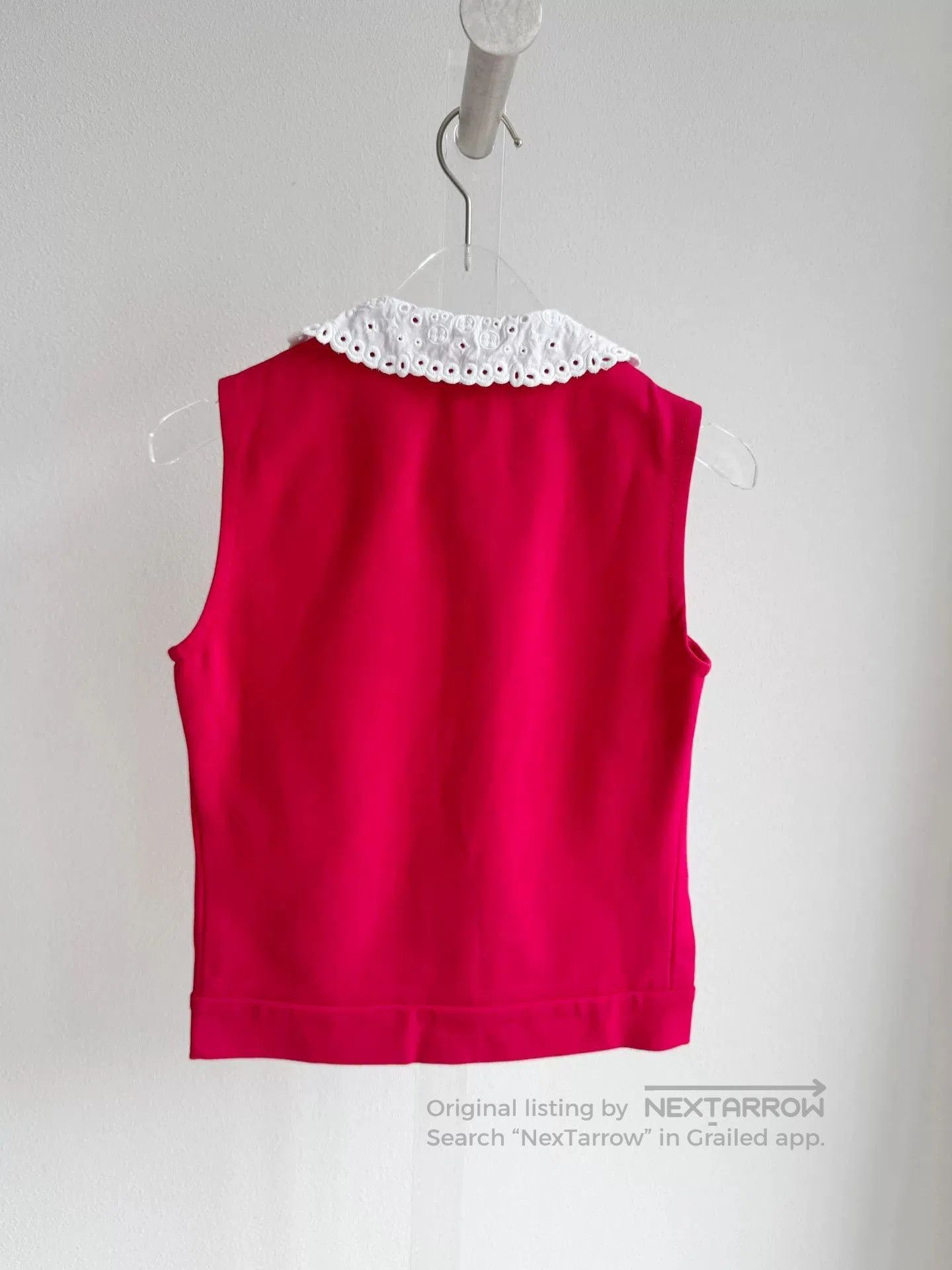 Louis Vuitton Louis Vuitton Red Doll Collar Vest. Size XXS / US 00 / IT 34 - 3 Thumbnail