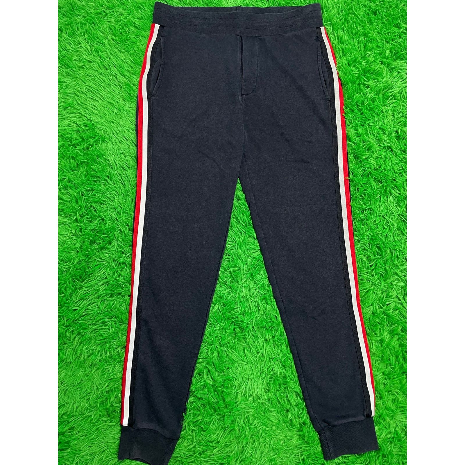 Moncler Moncler Sweats Navy Red Small Used Size US 30 / EU 46 - 1 Thumbnail