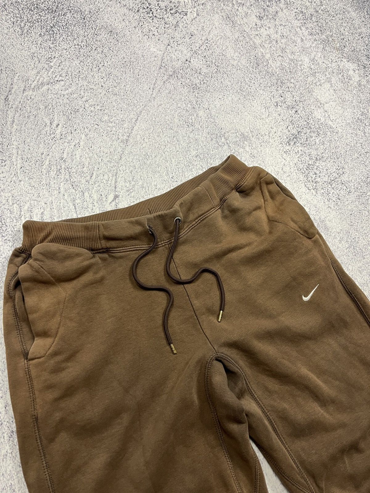 Nike × Vintage Nike Essential Vintage Y2K Brown Baggy Sweatpants Hype Y2K Size US 36 / EU 52 - 11 Thumbnail