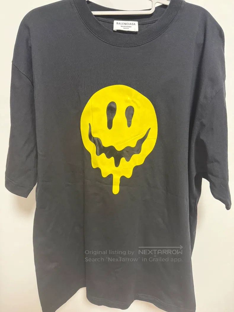 Balenciaga Balenciaga Dissolved Smiley Face T-Shirt Size US M / EU 48-50 / 2 - 1 Thumbnail