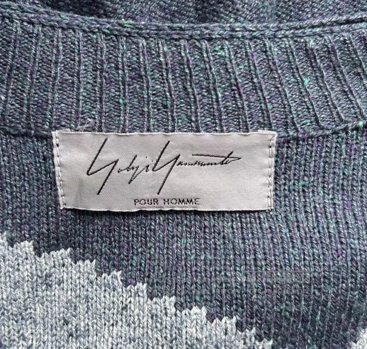 Yohji Yamamoto Blue Geometric Pattern V. Size US L / EU 52-54 / 3 - 5 Thumbnail
