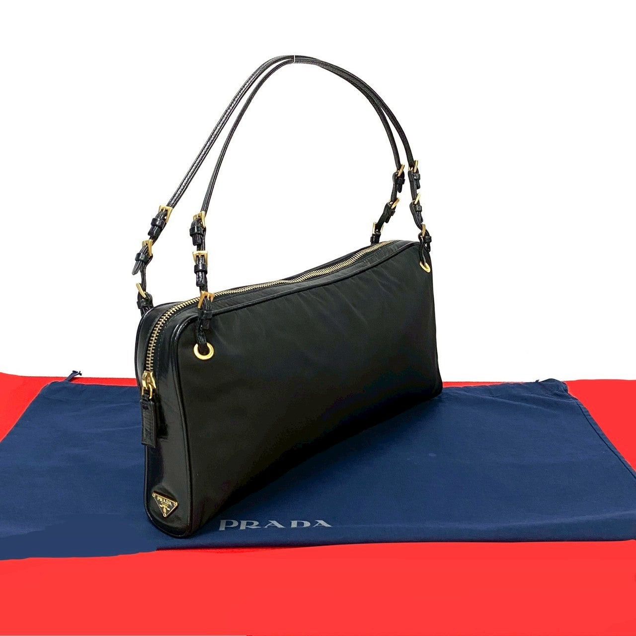 Prada Prada Handbag Black Leather Size ONE SIZE - 1 Thumbnail