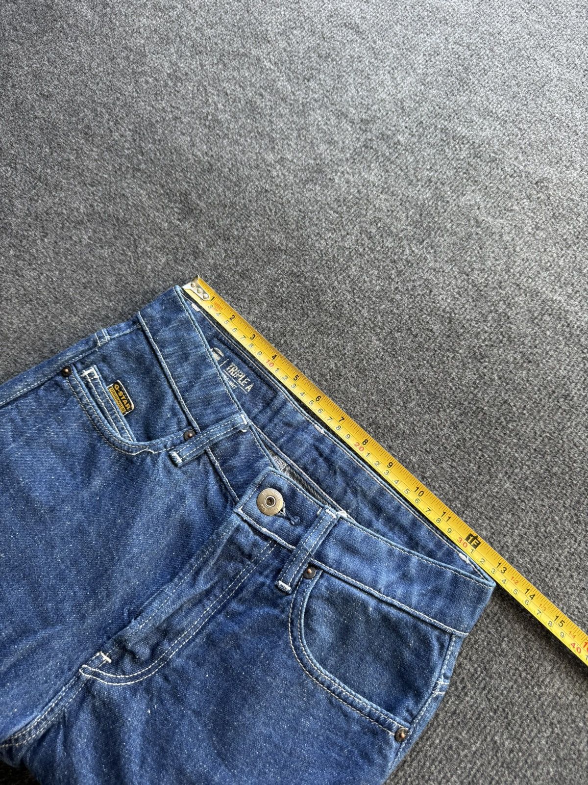 G-Star Vintage 00s Y2K G-Star RAW Triple A Straight Dark Blue Jeans Size 26" / US 2 / IT 38 - 19 Thumbnail