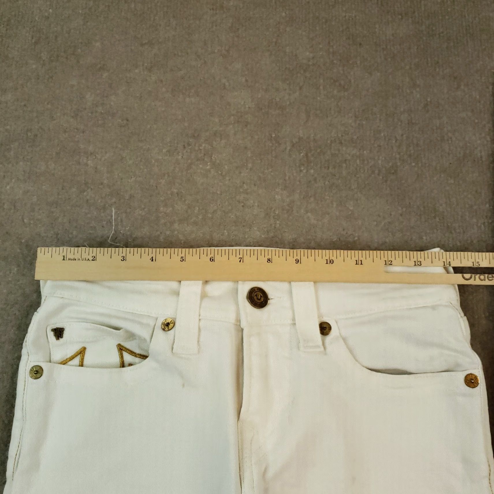 True Religion Jeans Womens Skinny White 28x30 Denim Stretch Pockets 28 Inseam Cotton Spandex {No extra text}