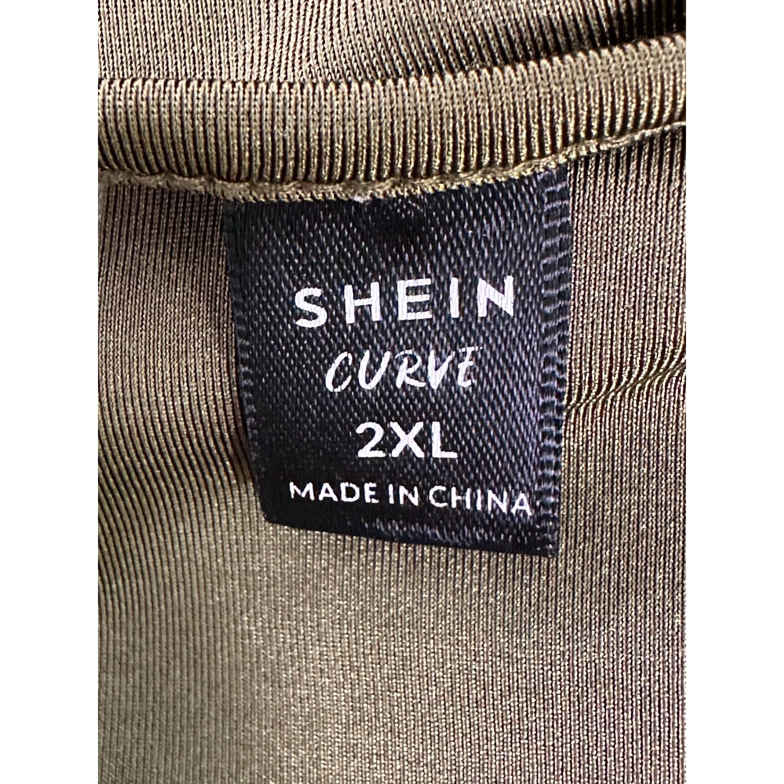 Shein Shein green long sleeves front tie crop top Size 2XL Size XXL / US 16-18 / IT 52-54 - 3 Thumbnail
