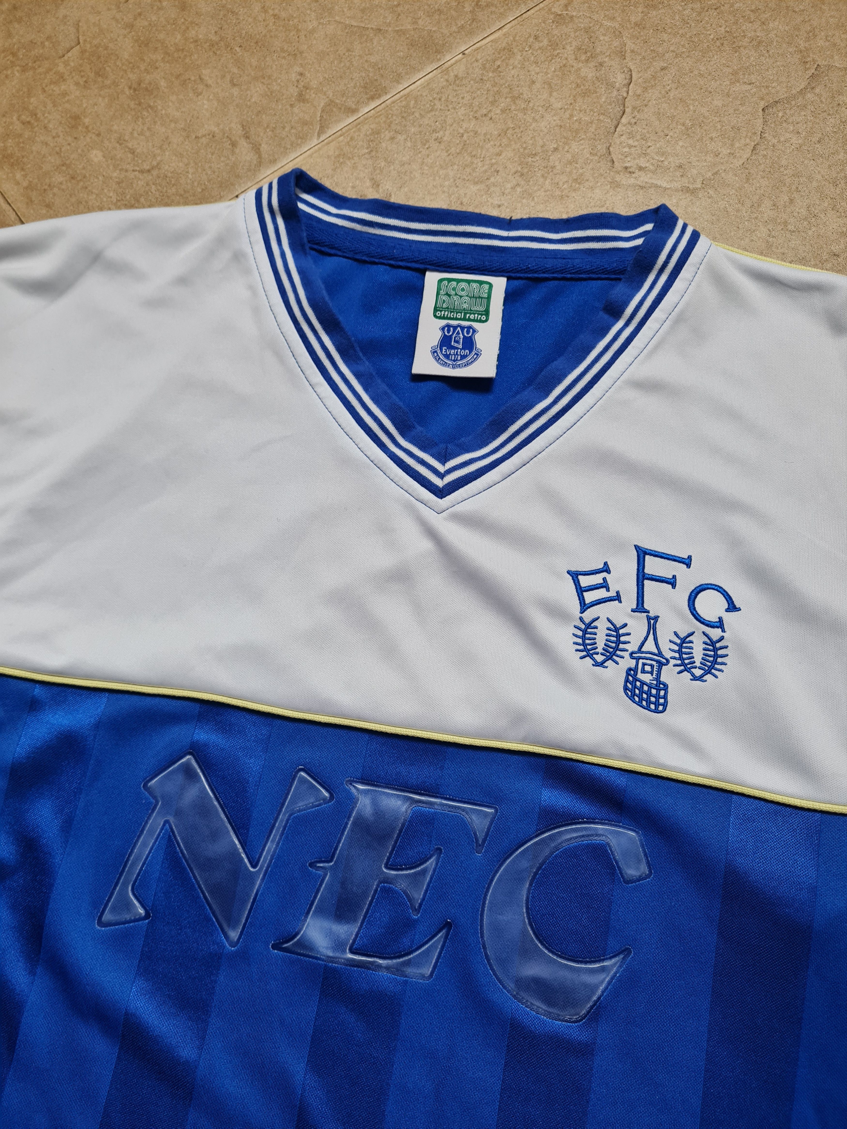 Other SOCCER SHIRT RETRO REPLICA FC EVERTON 1985/1986 JERSEY Size US XL / EU 56 / 4 - 2 Thumbnail