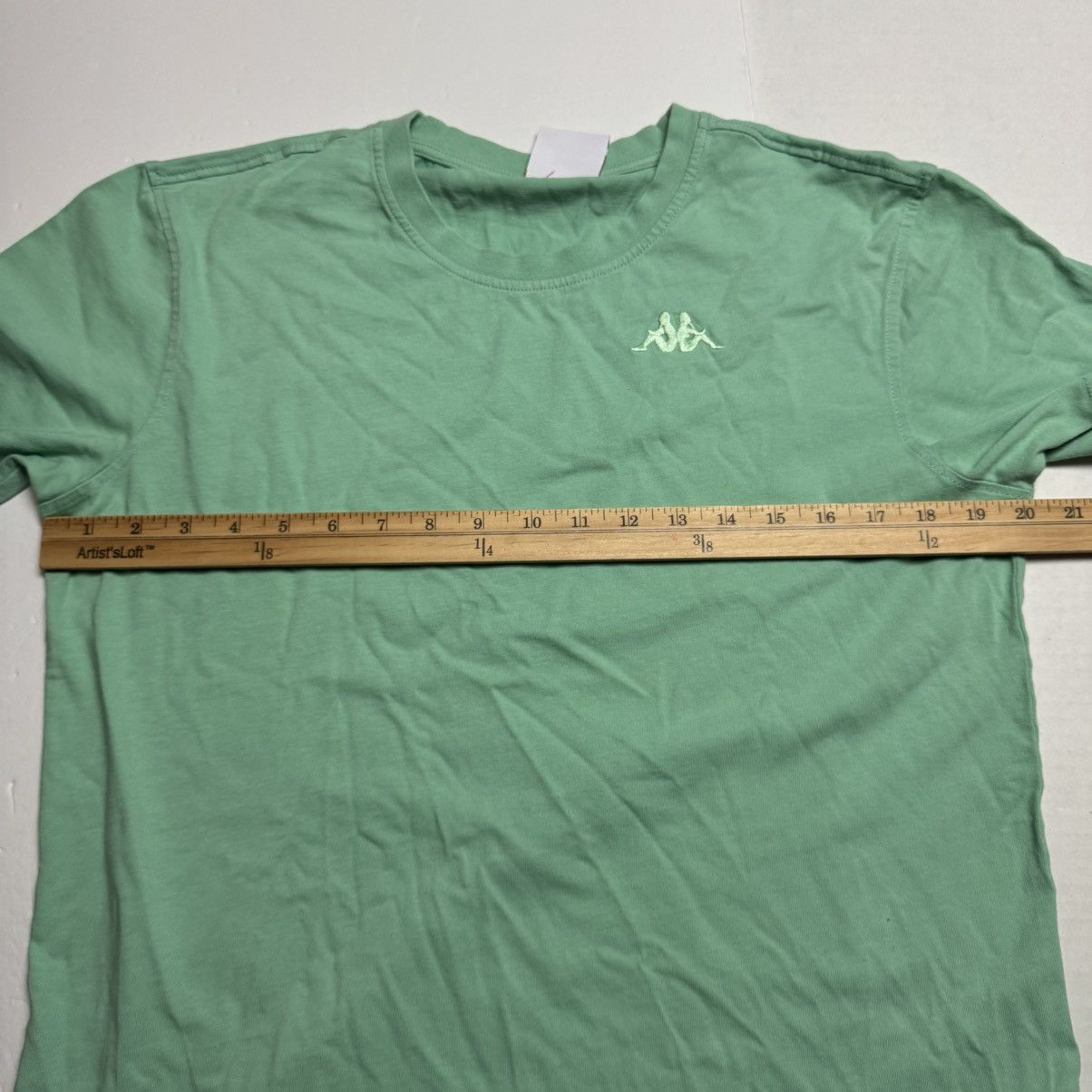 Kappa Kappa TAYLORYX Maglietta T-Shirt In Green. Embroidered logo. Size US M / EU 48-50 / 2 - 7 Thumbnail