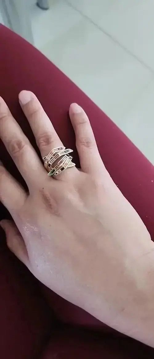 Jewelry Creative Prayer Hand Rings Size ONE SIZE - 3 Thumbnail