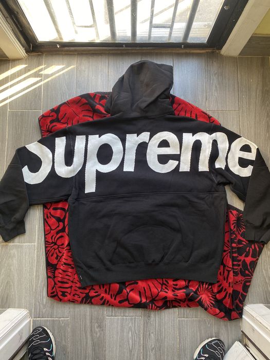 Supreme Supreme Big Logo Jacquard Hooded Sweatshirt XXL In Hand
