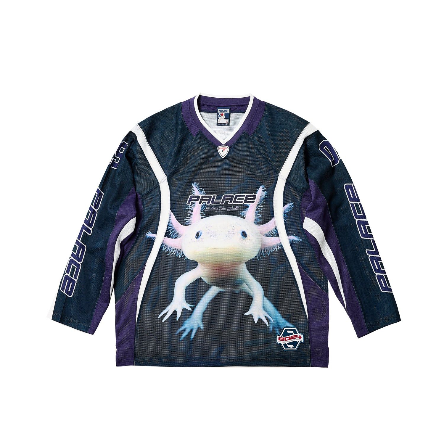 Palace PALACE PILLARS JERSEY NAVY | Grailed