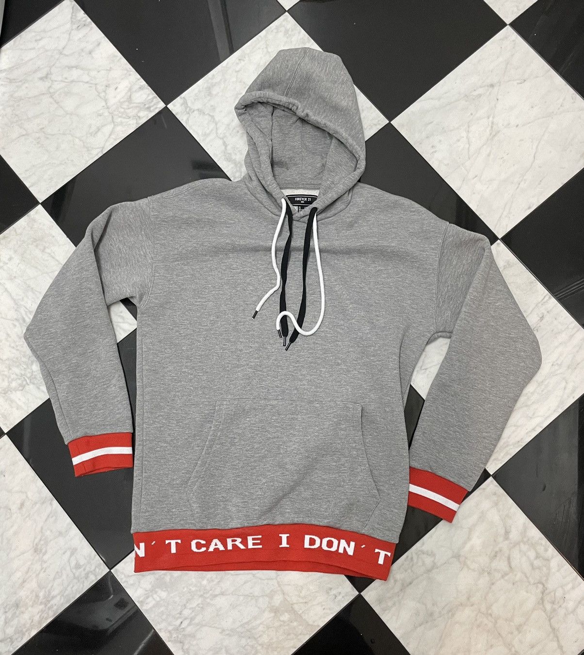 Forever 21 🔥 Vintage forever 21 I don’t care rare hoodie Size US S / EU 44-46 / 1 - 1 Thumbnail
