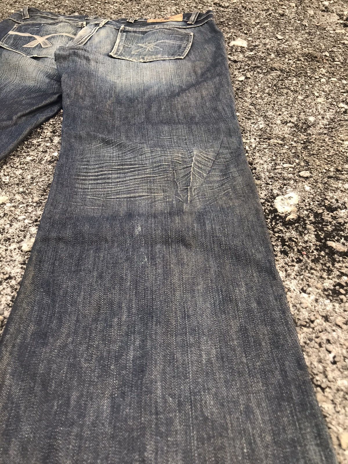 Japanese Brand 🔥Y2K SMOG Denim Flared Jeans🔥 Size US 34 / EU 50 - 6 Thumbnail