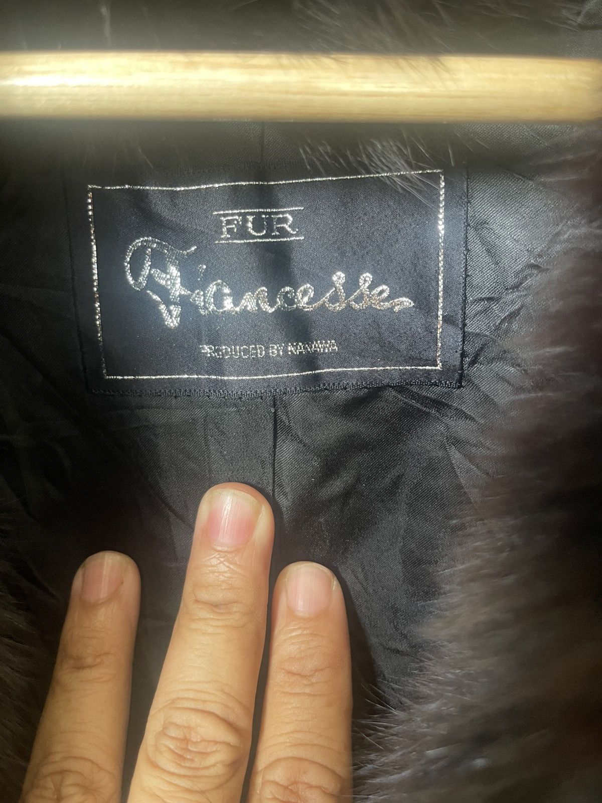 Designer × Japanese Brand × Vintage Very rare ALL BLACK FUR SHOULDER CAPE from FIANCESSE FUR Size ONE SIZE - 6 Thumbnail