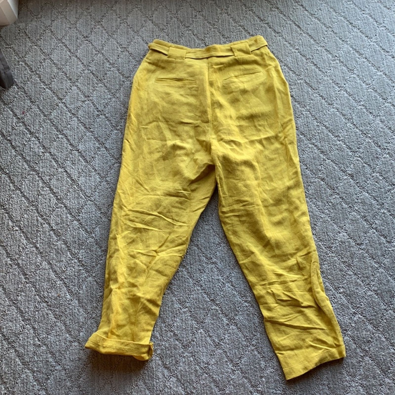 Other Elevenses high waisted pants linen cotton blend office sz S Size 26" / US 2 / IT 38 - 6 Thumbnail