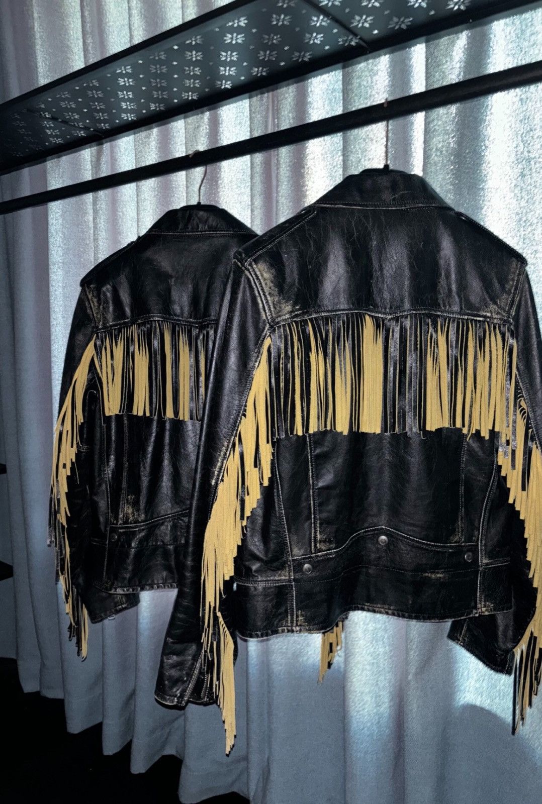 Saint Laurent Paris Saint Laurent SLP 2016FW Fringed Distressed Leather Jacket Size US S / EU 44-46 / 1 - 1 Thumbnail
