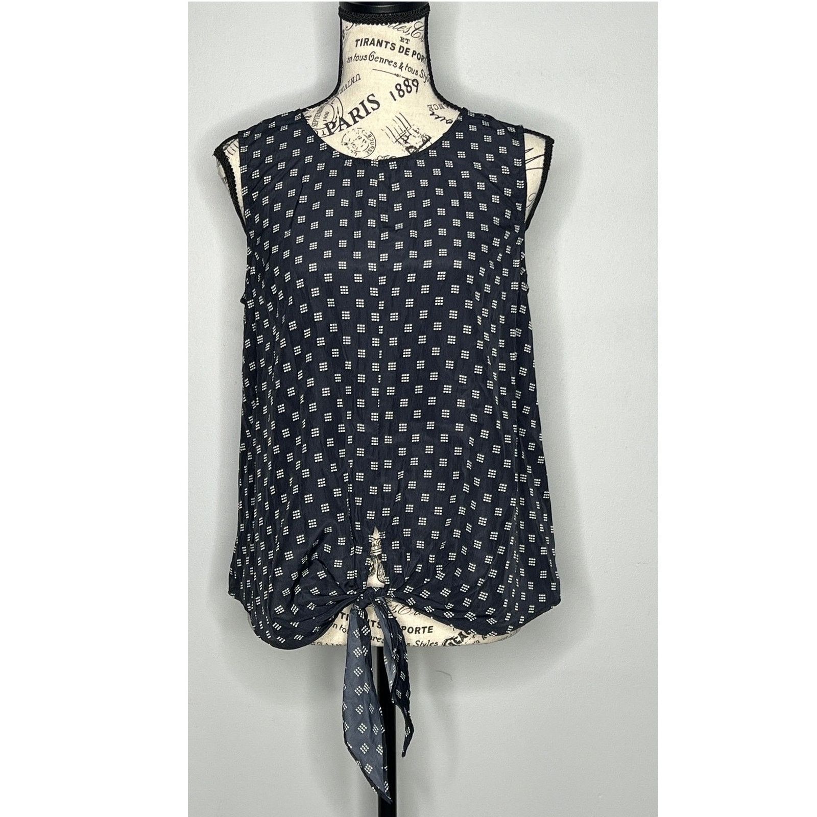 Other Billy Button Back Tie Front Top - Stitch Fix Dot Blouse Size S / US 4 / IT 40 - 11 Thumbnail