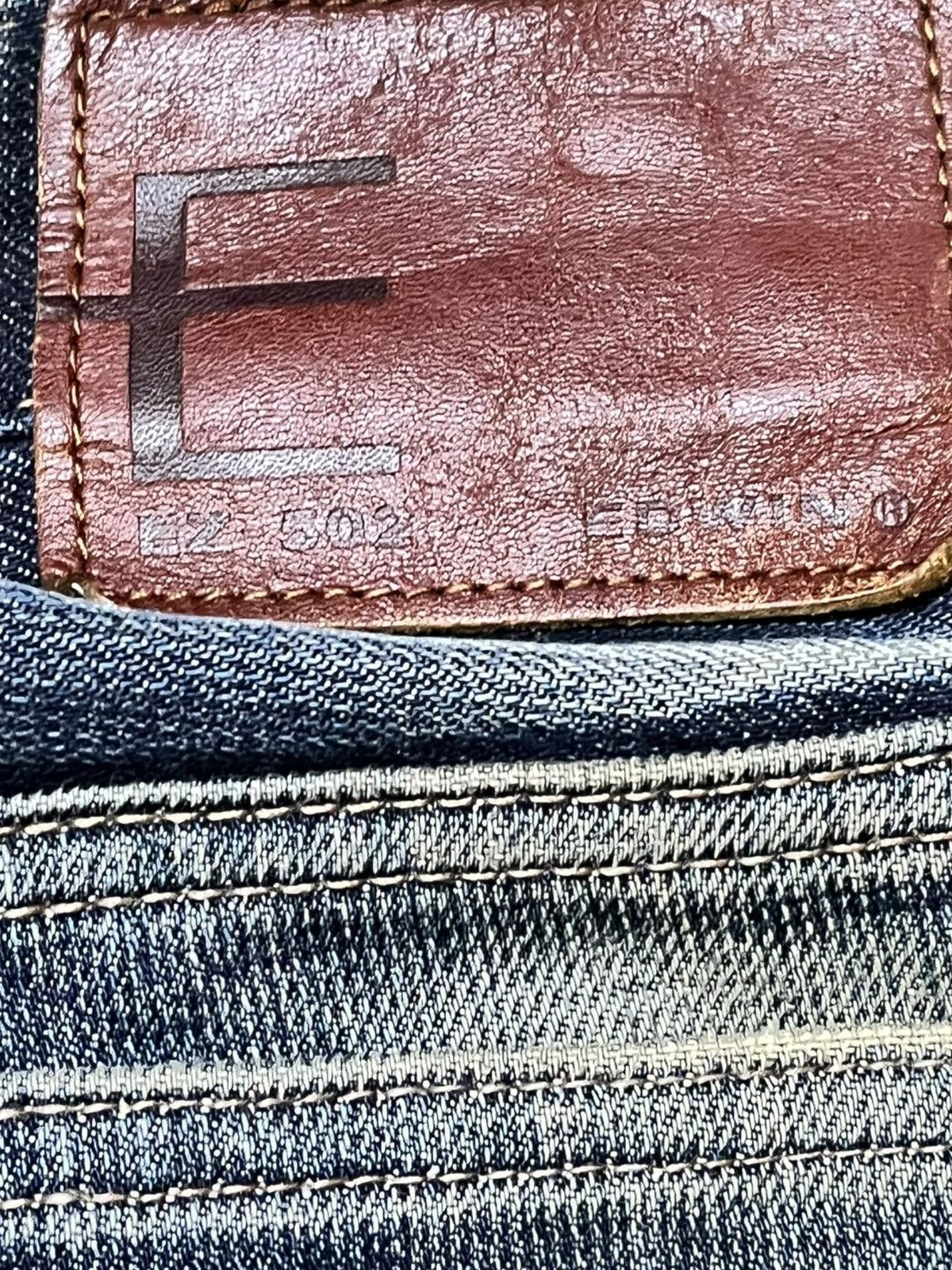 Edwin Vintage Edwin 502 E-Function Baggy Mudwash Whiskers Denim Size US 33 - 10 Thumbnail