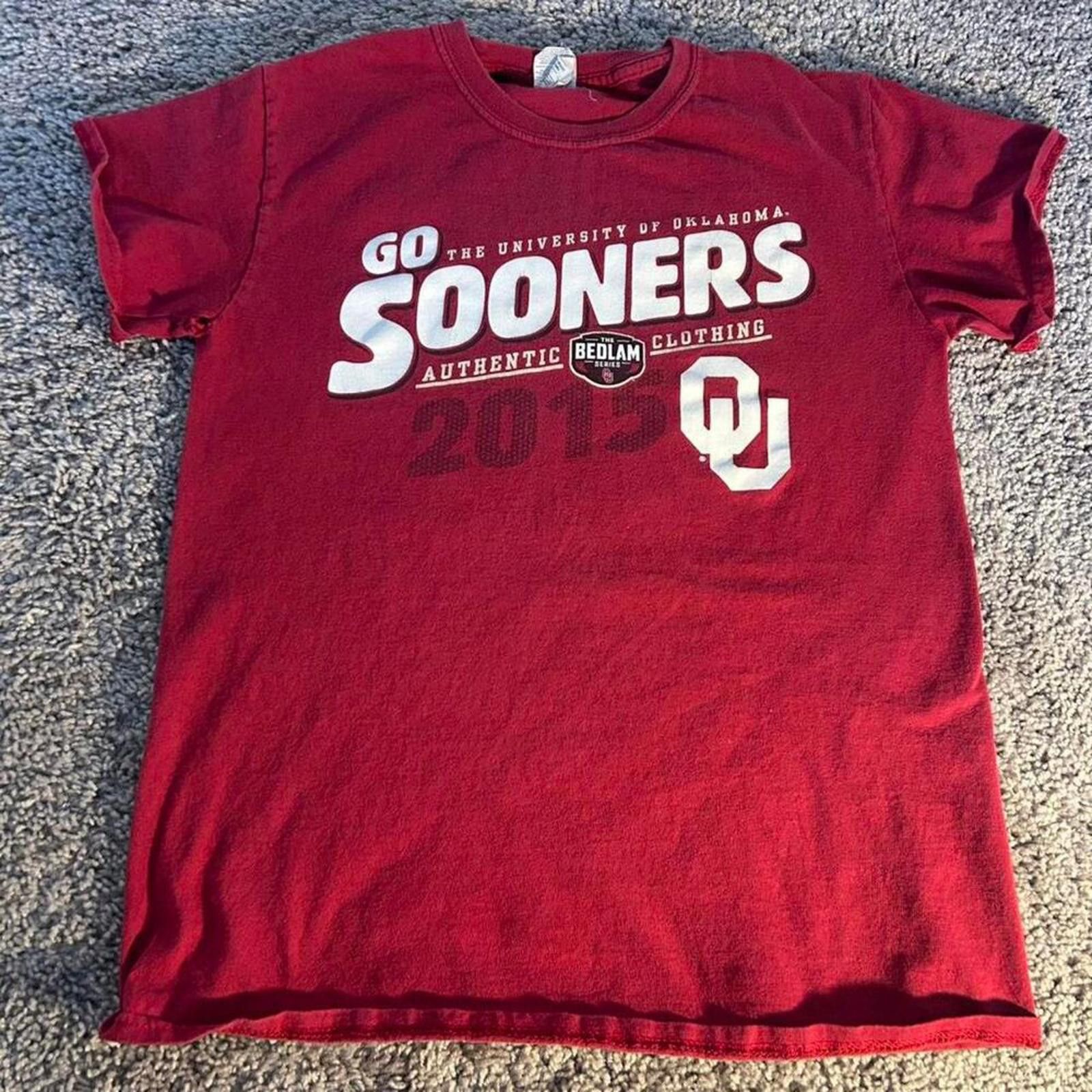 Gildan University of oklahoma red t shirt Size US S / EU 44-46 / 1 - 1 Thumbnail