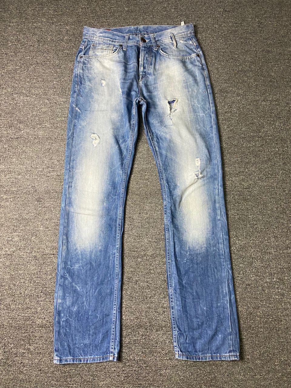 Designer × Vintage × Zara ZARA JEANS 1975 Distressed Ripped Denim (131) Size US 32 / EU 48 - 1 Thumbnail