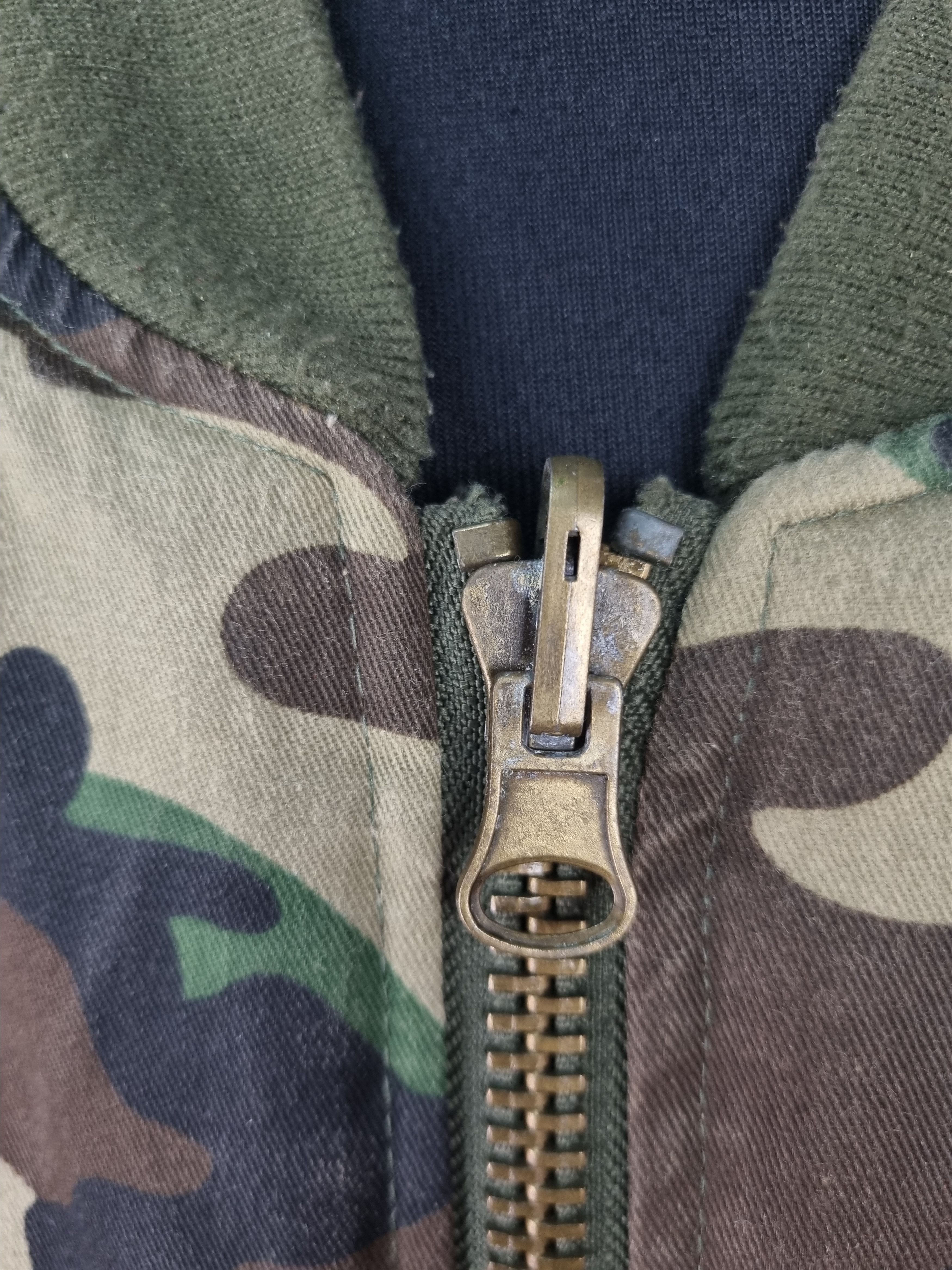 Vintage 2 Side Bomber Jacket Military Camo RAF SIMONS style Size US XL / EU 56 / 4 - 16 Thumbnail