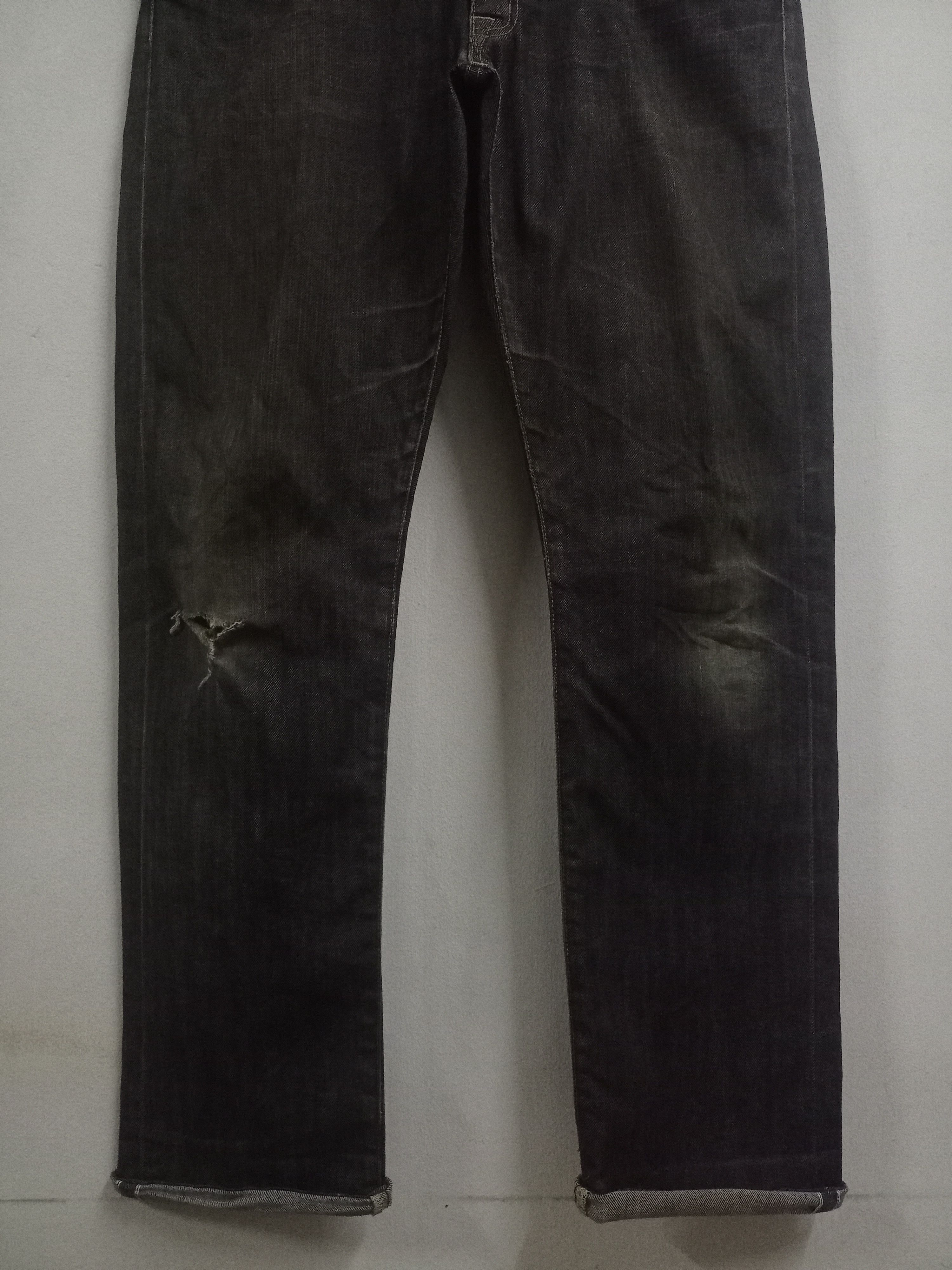 Japanese Brand Vintage Japanese Back Number Selvedge Loose Jeans Size US 37 - 6 Thumbnail