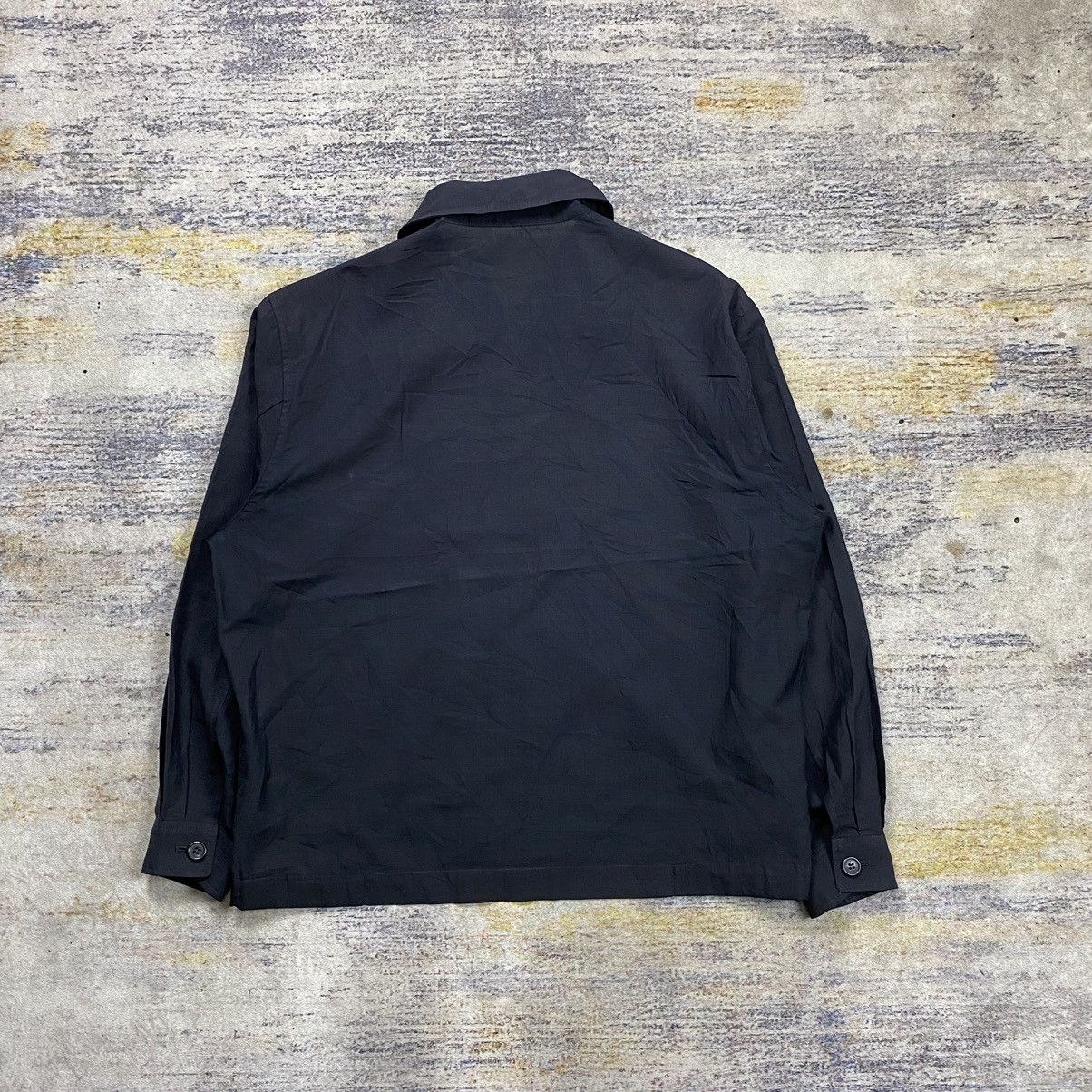 Vintage × Yves Saint Laurent vintage 90s Yves saint laurent work jacket black Size US M / EU 48-50 / 2 - 3 Thumbnail