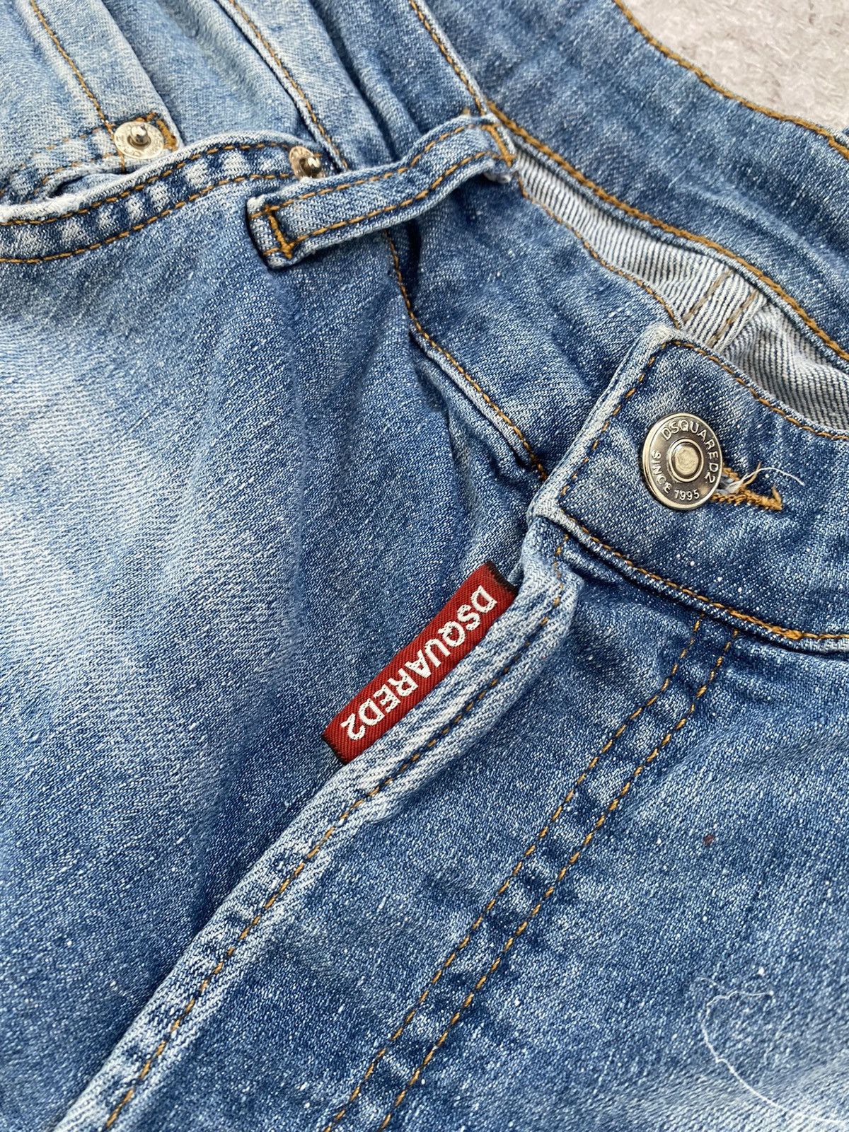 Dsquared2 Dsquared2 Jeans Distressed Slim Jean Paint Splatter Italy Size US 32 / EU 48 - 17 Thumbnail