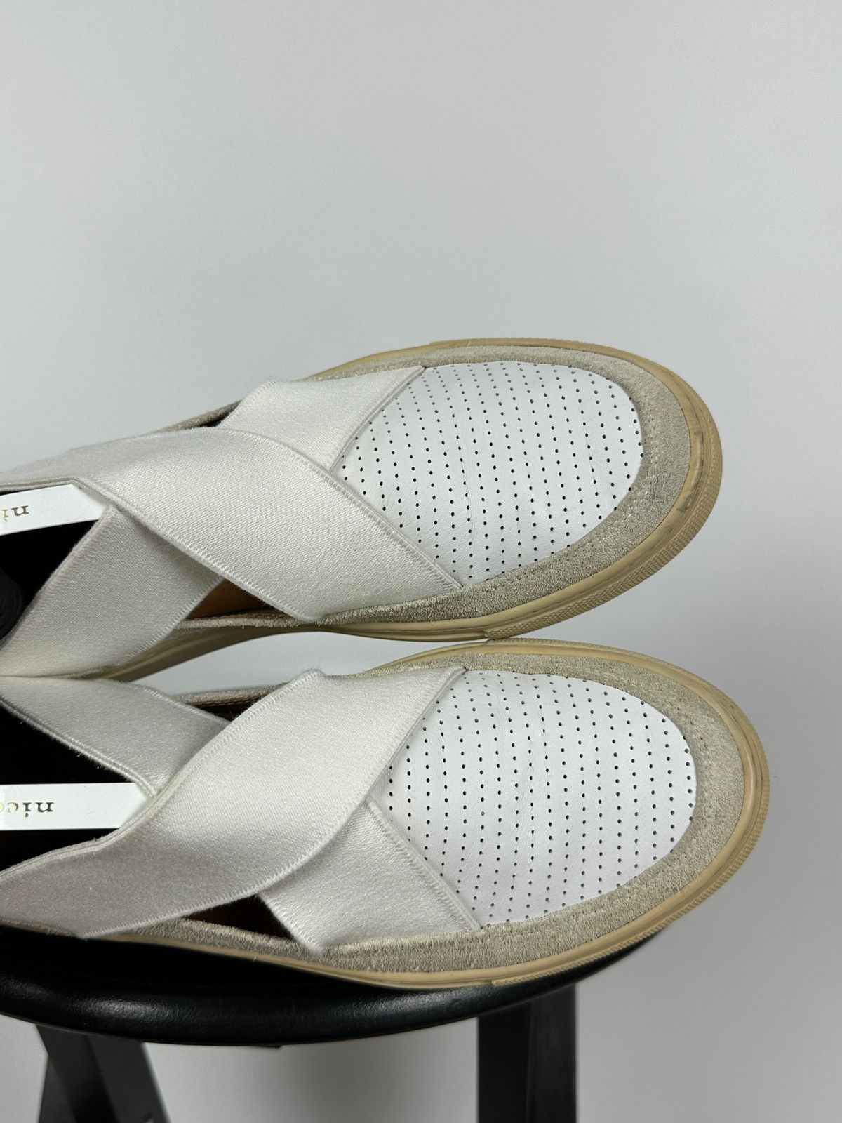 Dries Van Noten Dries Van Noten White Leather Slip-On Shoes Size US 7.5 / IT 37.5 - 20 Thumbnail