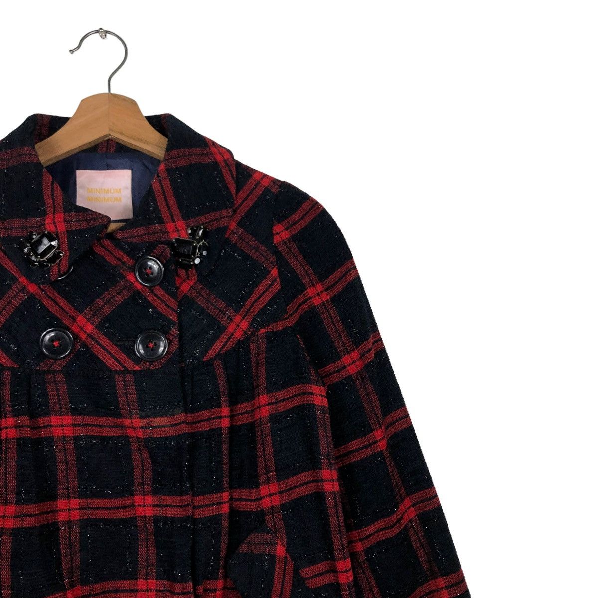 Hysteric Glamour DOUBLE BREAST WOOL BIKER JACKET MINIMUM JAPAN TARTAN DESIGN Size US S / EU 44-46 / 1 - 6 Thumbnail