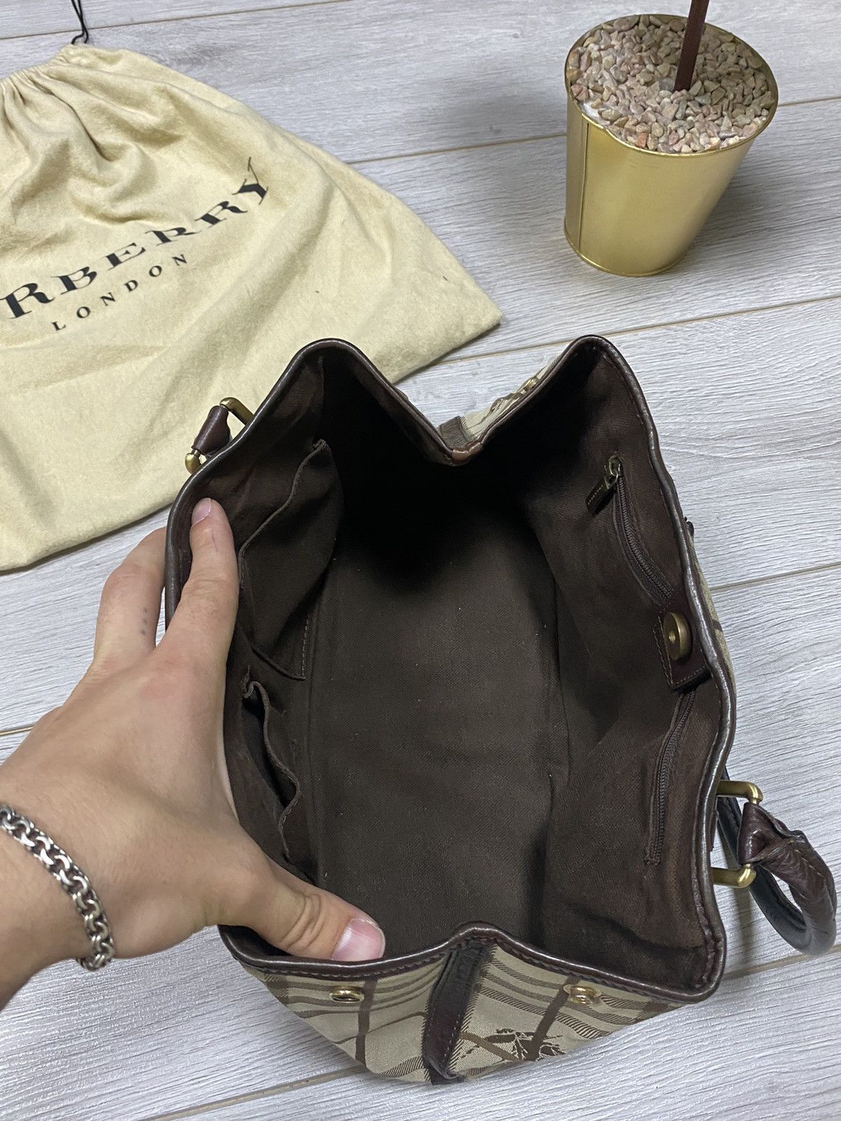 Burberry Burberry London bag nova check with dust bag Size ONE SIZE - 4 Thumbnail