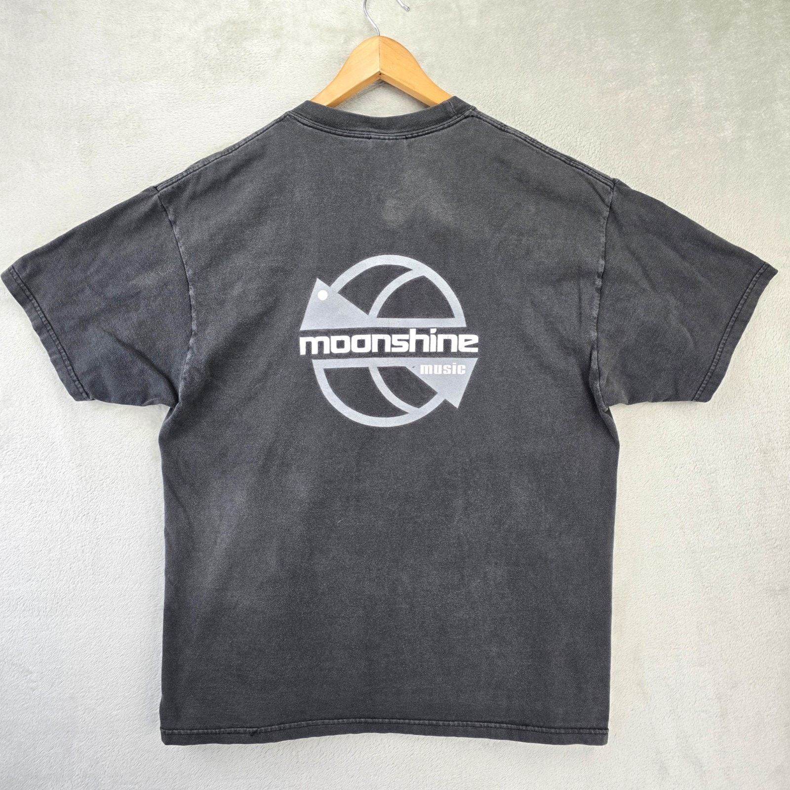 Hanes Vintage Moonshine Music Shirt XL Y2K Electronic House Rap Size US XL / EU 56 / 4 - 1 Thumbnail