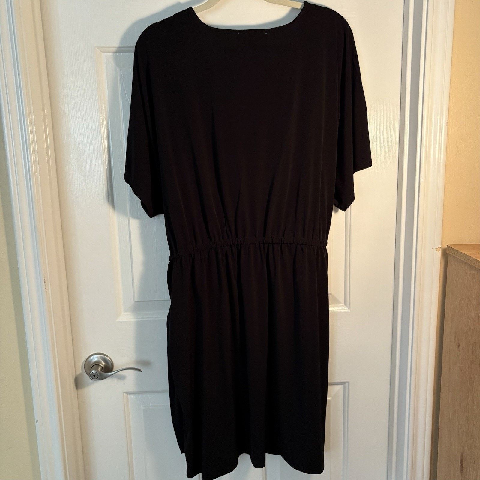 Michael Kors Michael Kors Black Wrap Dress with Tie Waist - Size 2X Size XXL / US 16-18 / IT 52-54 - 2 Thumbnail