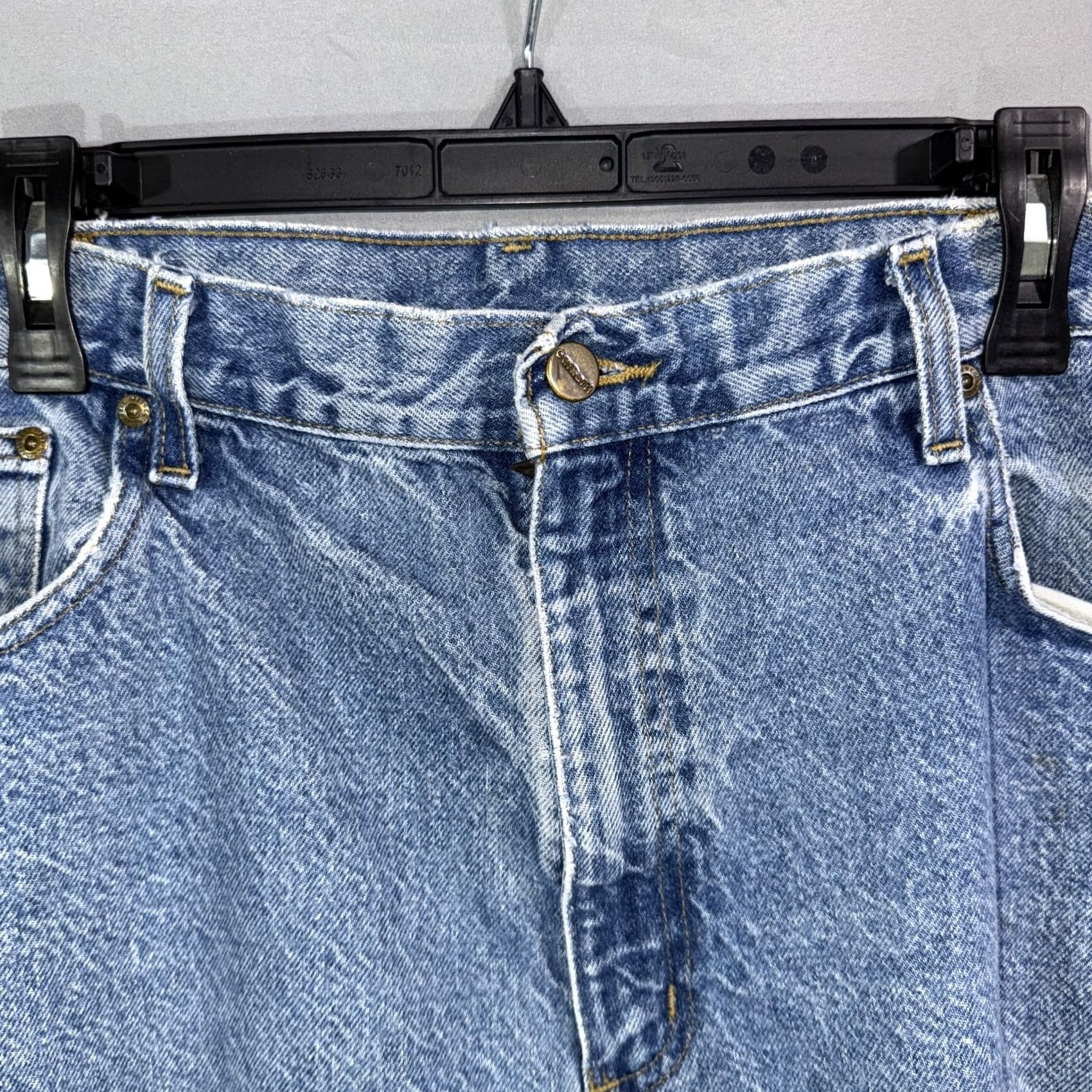 Carhartt Carhartt Jeans Mens 40x30 Blue Denim Relaxed Fit Carpenter Workwear Distressed Size US 40 / EU 56 - 3 Thumbnail