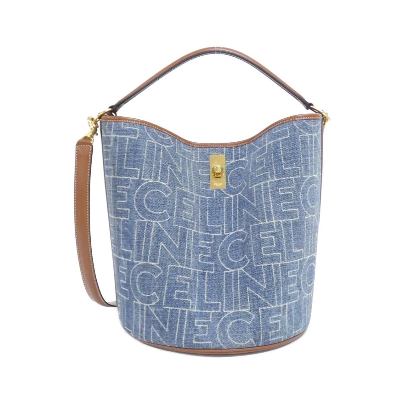 Celine Celine Celine 16 Denim Bucket Bag Textile Shoulder Bag 195572ERE DUTY FREE for USA Size ONE SIZE - 1 Thumbnail