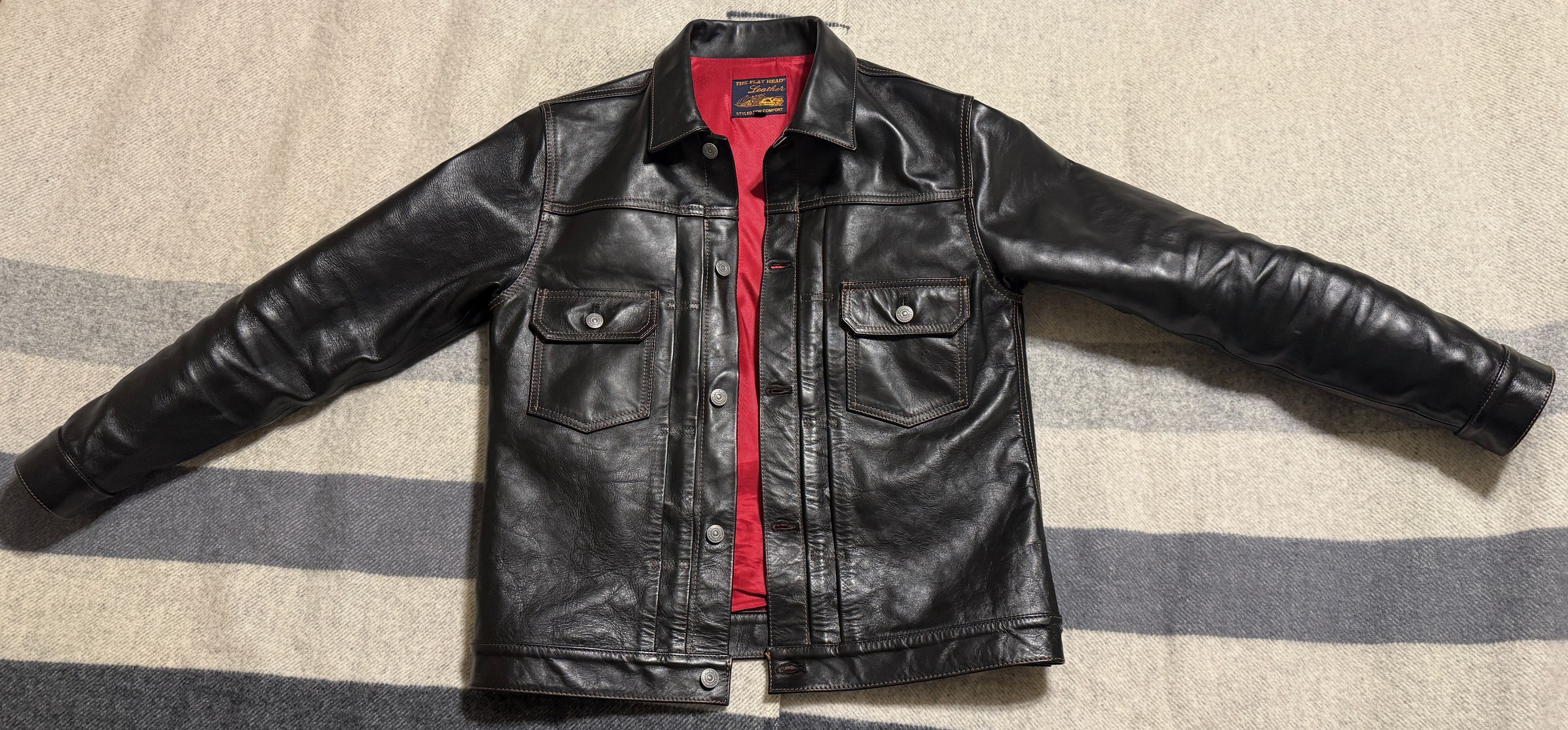The Flat Head The Flat Head FN-LJ-HJ002 Shinki Horsehide Type II Size US M / EU 48-50 / 2 - 1 Thumbnail