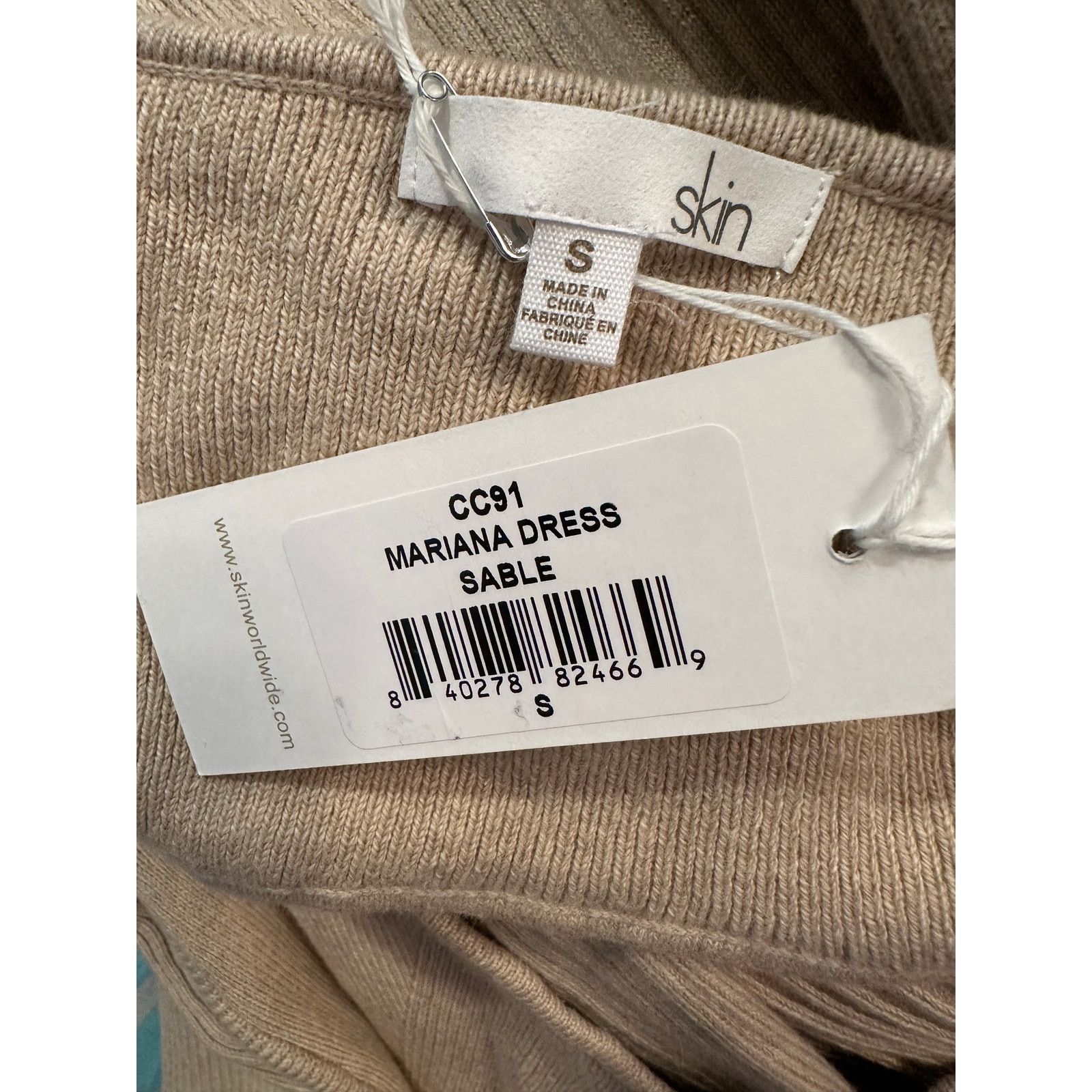 Other Skin Worldwide Mariana Cut Out Dress - Sable - size L Size L / US 10 / IT 46 - 18 Thumbnail