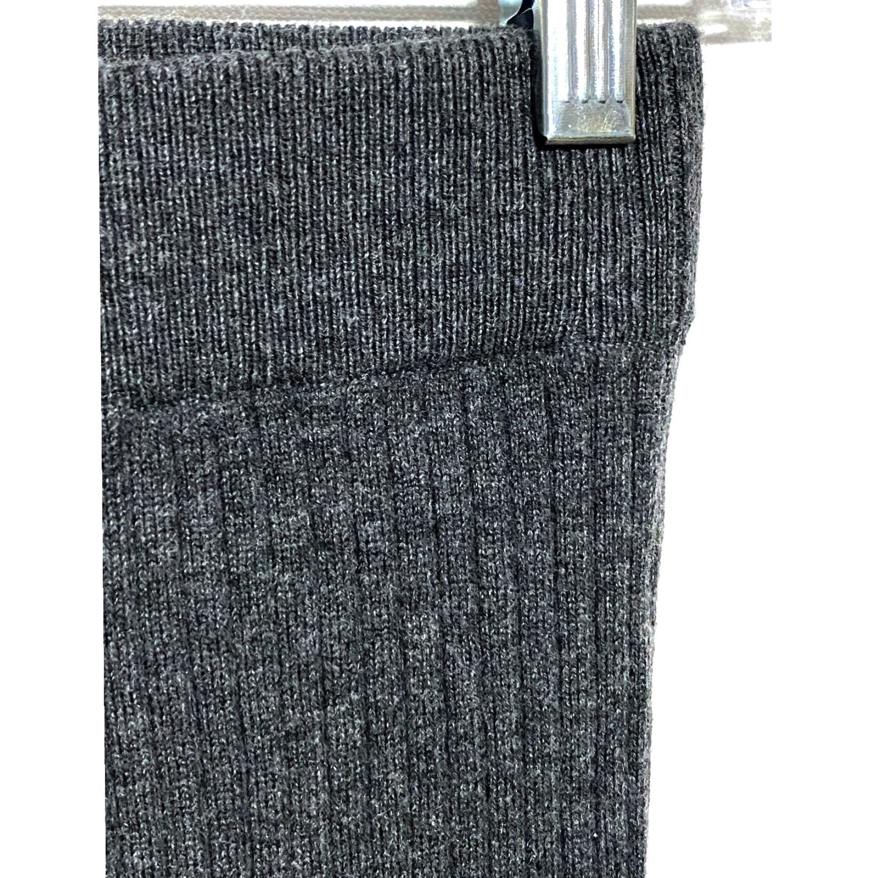 Forever 21 FOREVER 21 Gray Ribbed Bodycon Tube Pencil Skirt S Fitted Faux Button Front Y2K Size 28" / US 6 / IT 42 - 2 Thumbnail