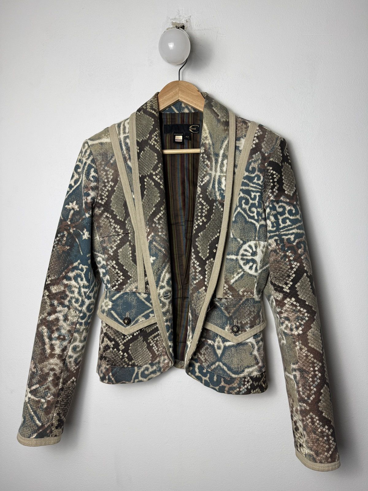 Just Cavalli Just Cavalli Multi-Snakeskin Blazer Size M / US 6-8 / IT 42-44 - 1 Thumbnail
