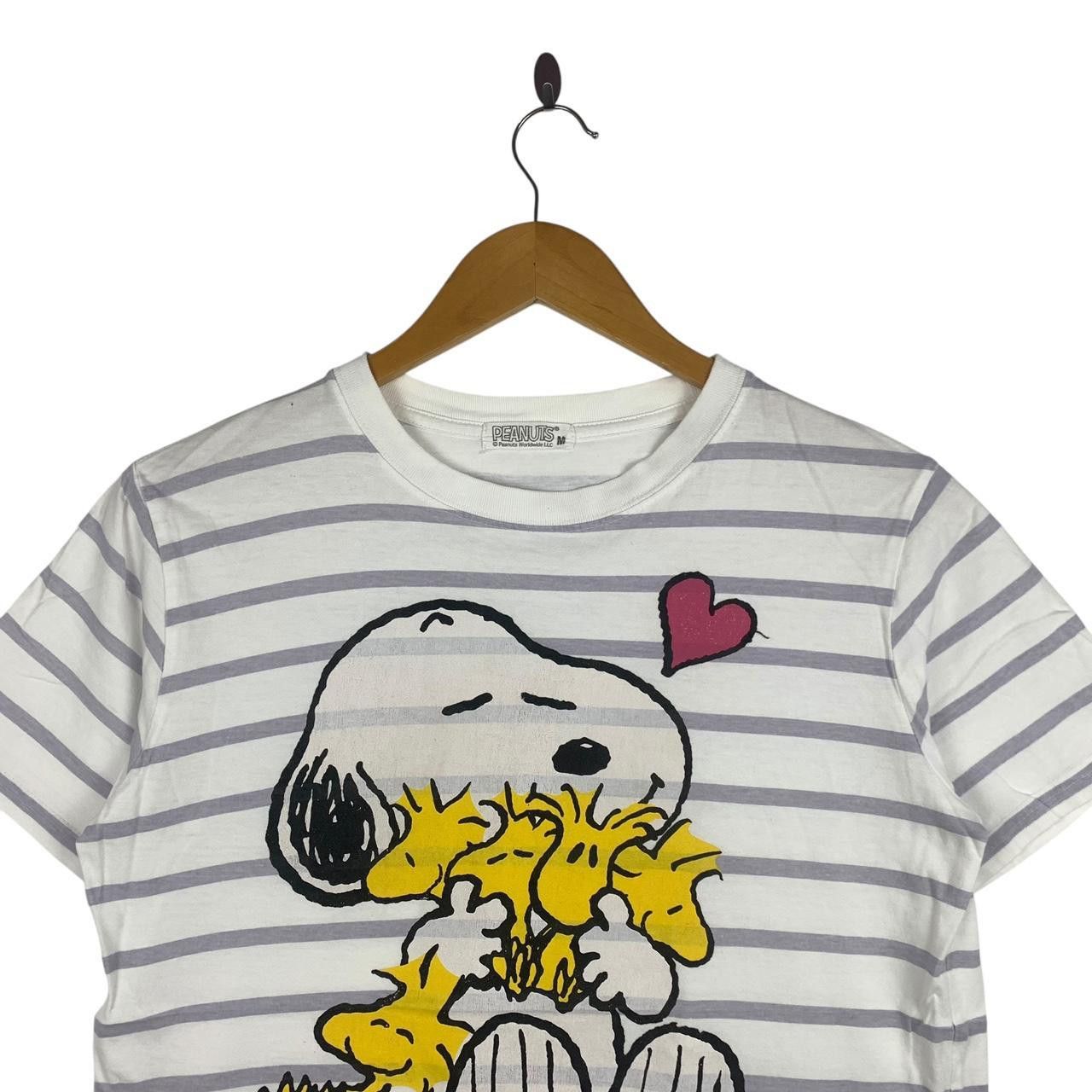 Peanuts PEANUTS SNOOPY and Best Friends Striped Tee Shirt Size M / US 6-8 / IT 42-44 - 2 Thumbnail